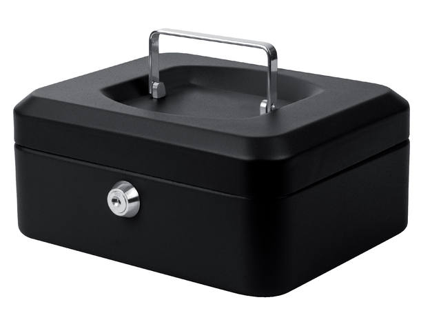 Geldkist Quantore 200x160x90mm zwart