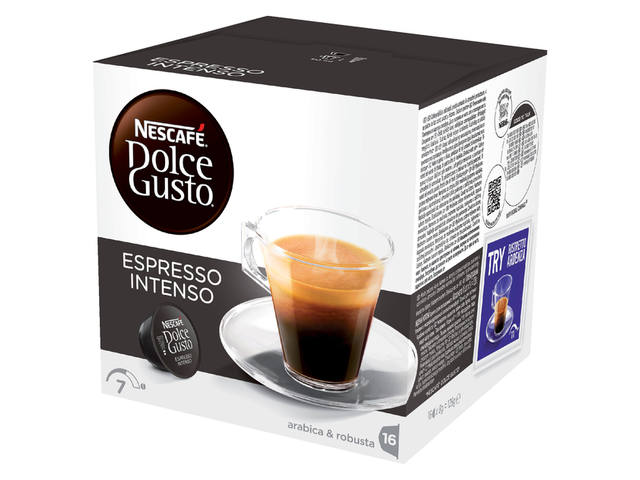 Koffiecups Dolce Gusto espresso intenso 16st