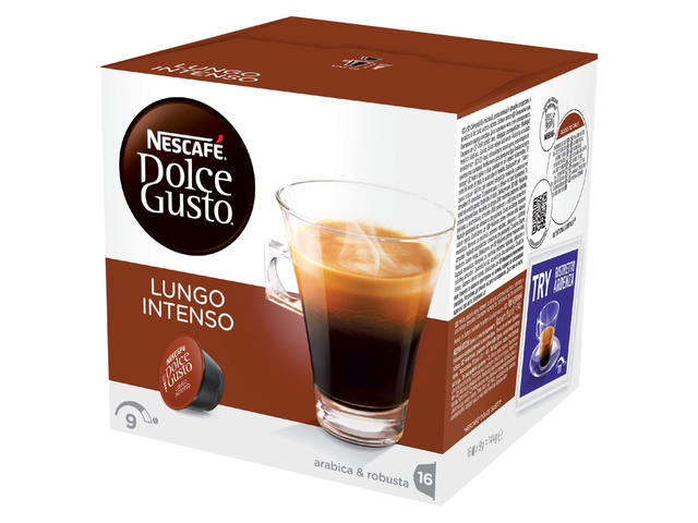 Koffiecups Dolce Gusto lungo intenso 16st