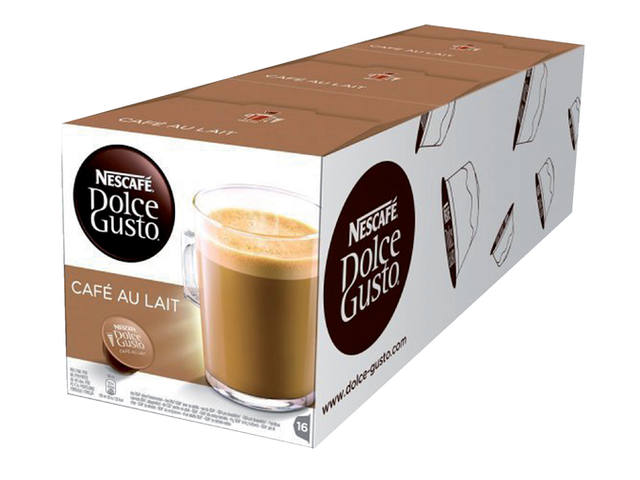 Koffiecups Dolce Gusto cafe au lait 16st