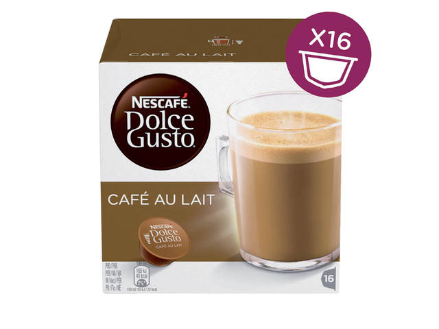 Koffiecups Dolce Gusto cafe au lait 16st