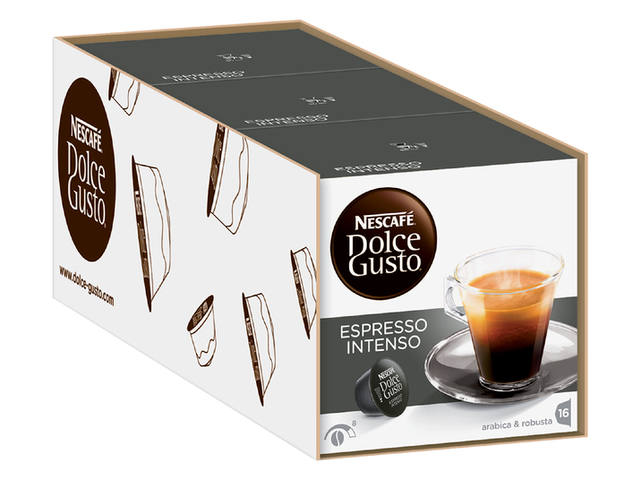 Koffiecups Dolce Gusto espresso intenso 16st