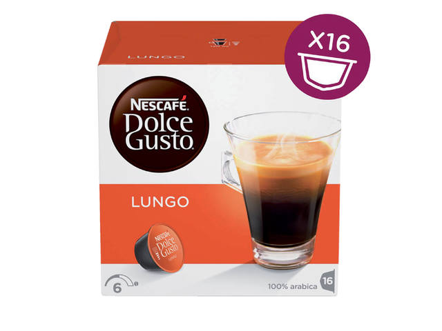 Koffiecups Dolce Gusto lungo 16st