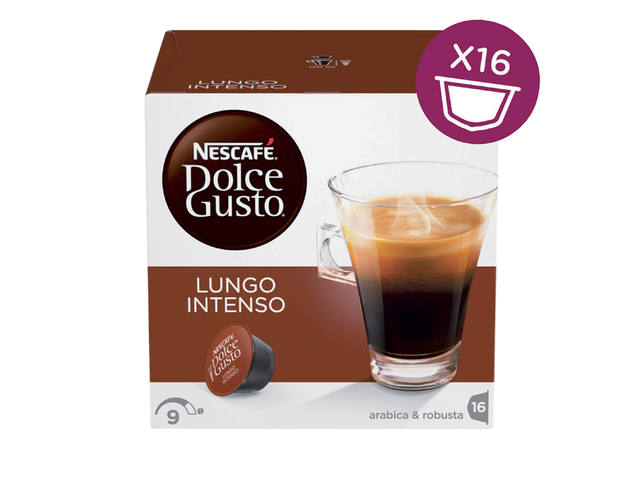 Koffiecups Dolce Gusto lungo intenso 16st