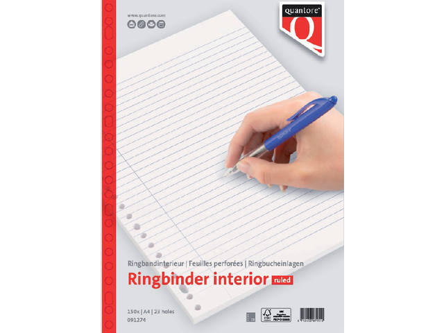 Interieur Quantore A4 23r lijn 70gram 300p