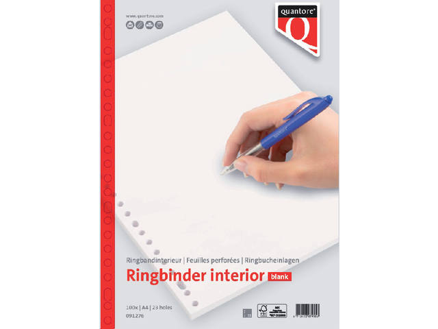 Interieur Quantore A4 23-gaats blanco 200pg