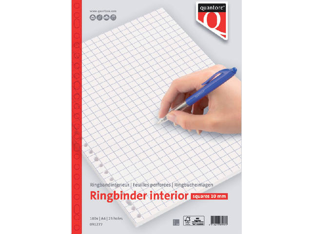 Interieur Quantore A4 23r 70gram ruit 10mm 100vel