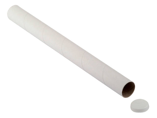 Verzendkoker CleverPack A0 met doppen 20st wit