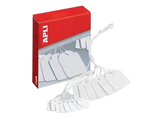Label Apli karton nr 383 7x19mm wit 1000st