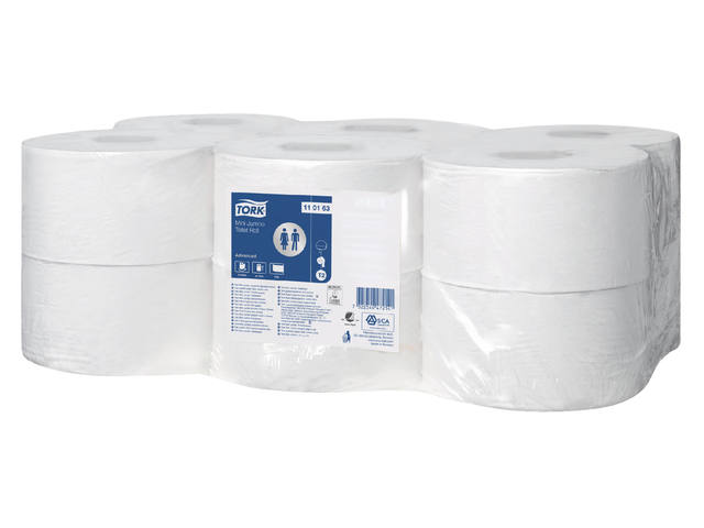 Toiletpapier Tork T2 Universal jumbo klein 1laags