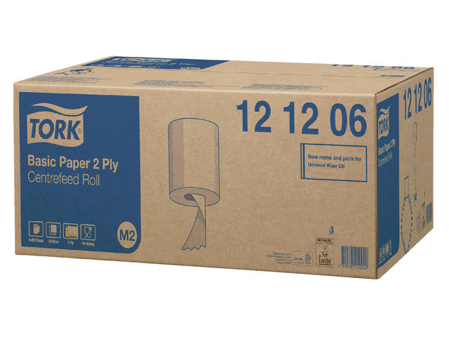 Poetspapier Tork M2 Universal 2laags 160m wit