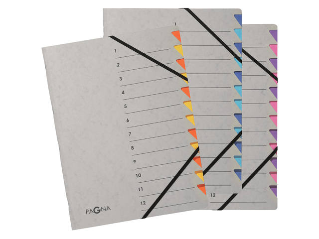Sorteermap Pagna Easy A4 7 tabs blauw
