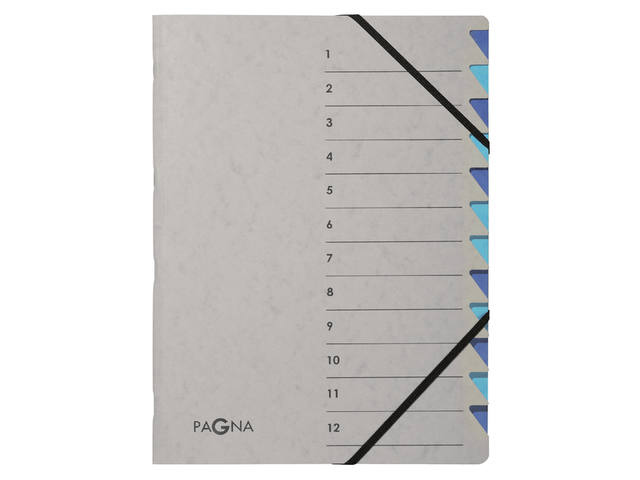 Sorteermap Pagna Easy A4 12 tabs lbl/bl
