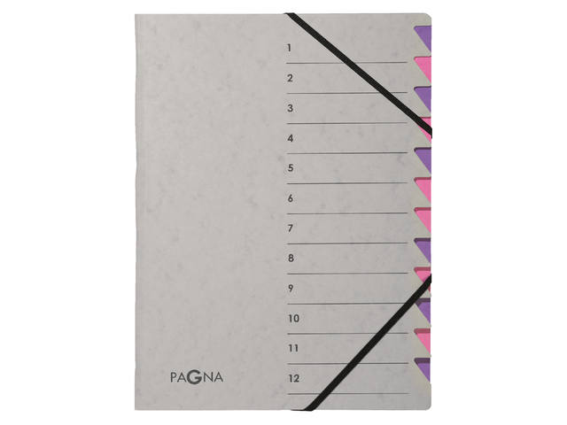 Sorteermap Pagna Easy A4 12tab paars/lila