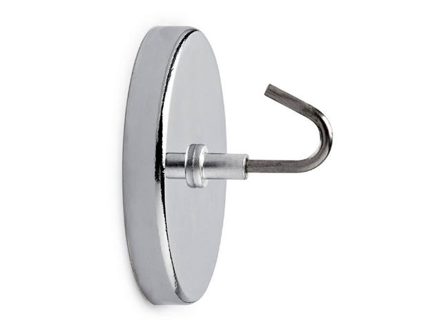 Magneet met haak MAUL O52mm trekkracht 9kg chroom