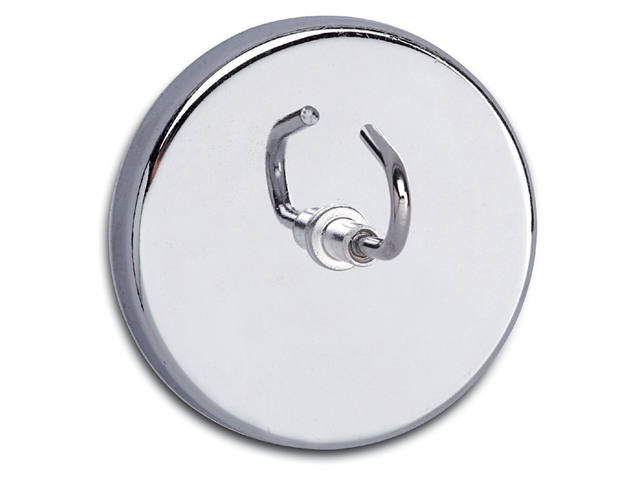 Magneet met haak MAUL O52mm trekkracht 9kg chroom