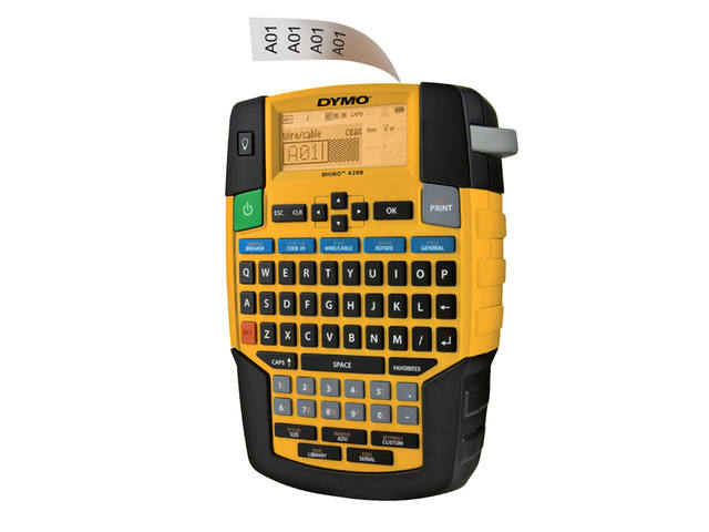 Labelprinter Dymo Rhino 4200 qwerty 19mm geel
