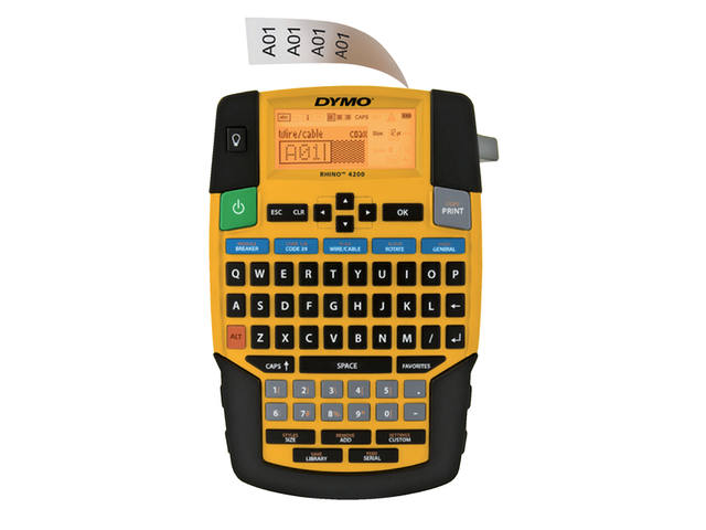 Labelprinter Dymo Rhino 4200 qwerty 19mm geel