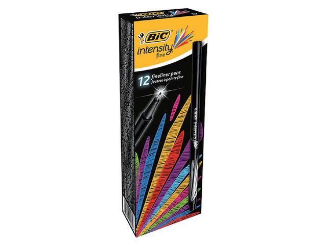 Fineliner Bic Intensity F zwart