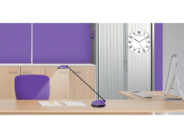 Wandklok Unilux Magnet dia 30.5cm lichtgrijs/wit