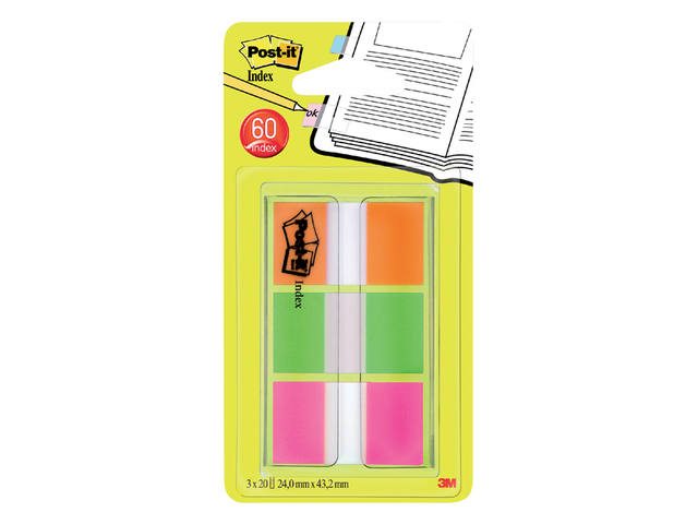 Indextabs Post-it 680 24mmx43.2mm assorti