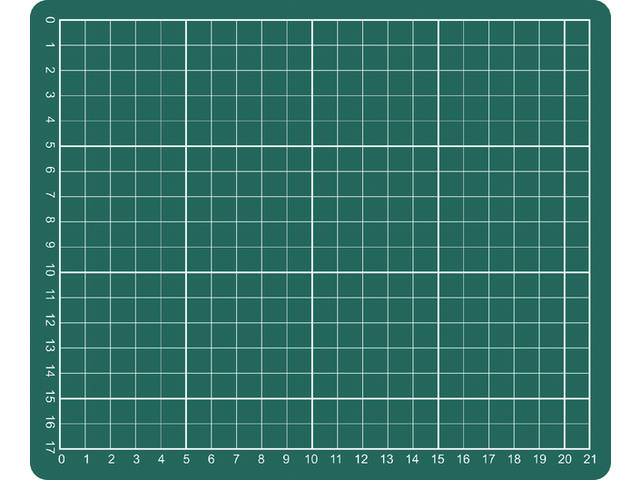 Snijmat A5 230x190mm groen
