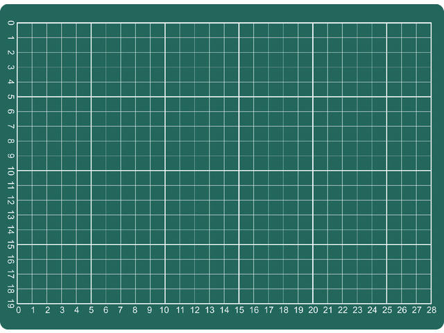 Snijmat A4 300x220mm groen