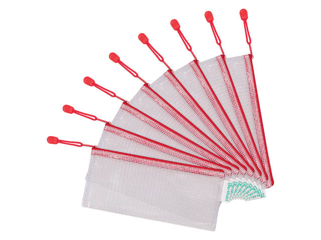 Opbergtas Tarifold met rits 250x115mm PVC rd
