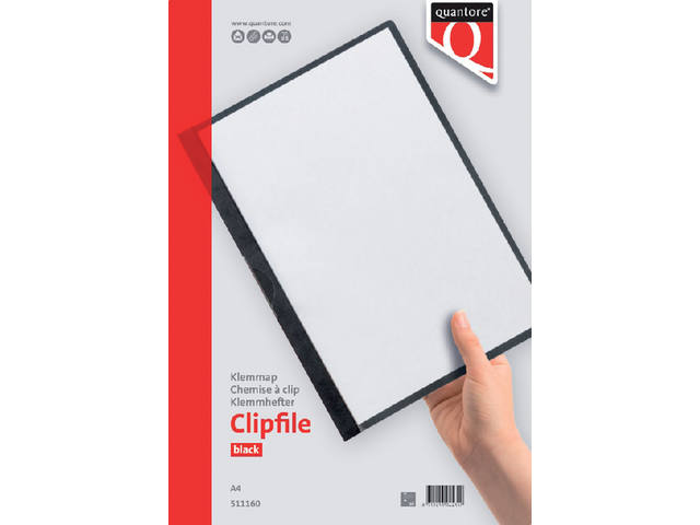 Klemmap Quantore 3mm zwart