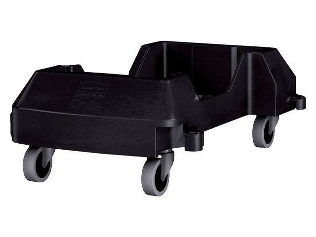 Onderstel Rubbermaid Slim Jim zwart