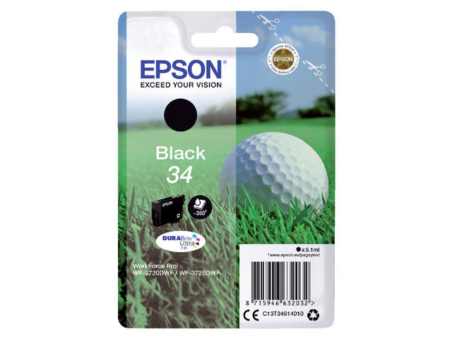Inktcartridge Epson 34 T3461 zwart