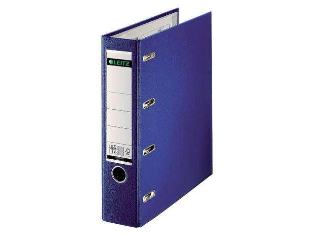 Giro bank ordner Leitz A4 dubb mech 80mm PP bl