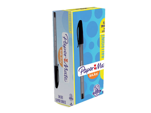 Balpen Papermate Inkjoy 100 M zwart