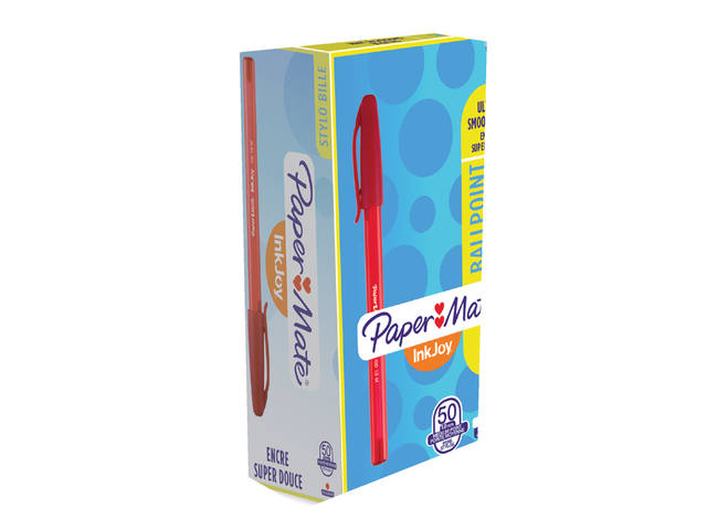 Balpen Papermate Inkjoy 100 M rood