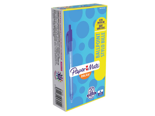 Balpen Papermate Inkjoy 100 RT M blauw