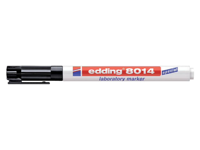 Viltstift edding 8014  lab rond 1mm zwart