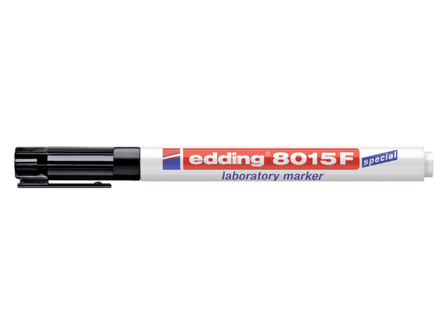 Viltstift edding 8015  lab rond 0.75mm zwart