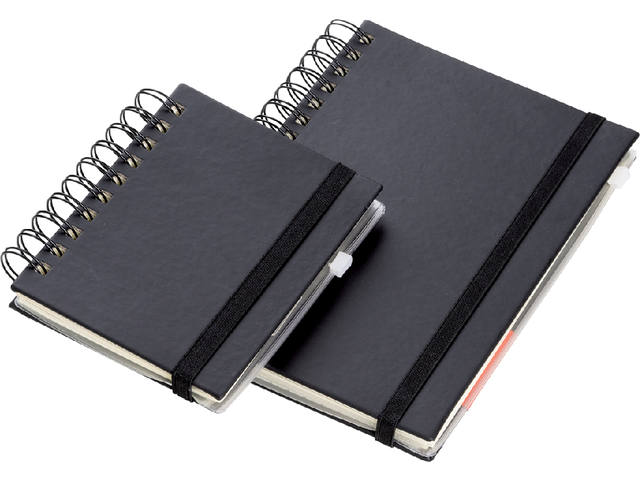 Notitieboek Quantore A5 sp lijn 192pg 80gr zwart