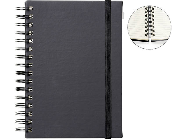 Notitieboek Quantore A5 sp lijn 192pg 80gr zwart