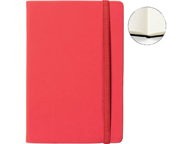 Notitieboek Quantore A5 lijn 192blz 80gr rood