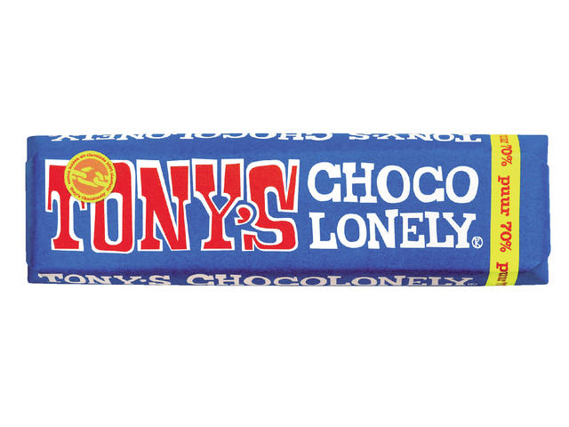 Chocolade Tony Chocolonely puur reep 50 gr