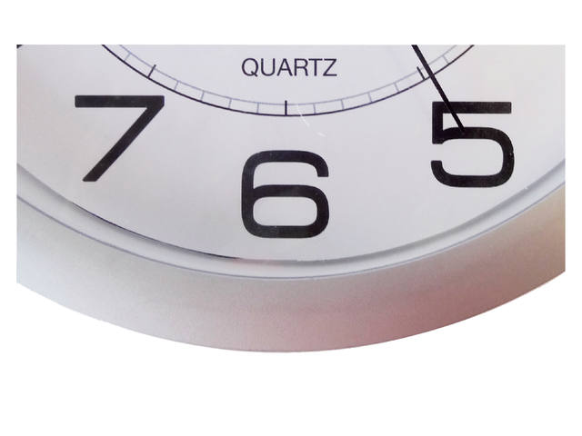 Wandklok Unilux Attraction dia 22cm lichtgrijs/wit