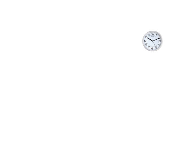 Wandklok Unilux Magnet dia 30.5cm lichtgrijs/wit