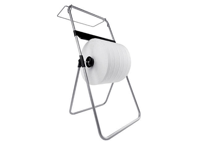 Poetspapierdispenser Satino CR1 zilver 332370