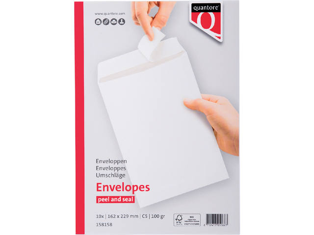 Envelop Quantore akte C5 162x229 100gr zk wt