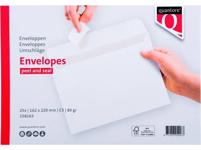 Envelop Quantore bank C5 162x229 80gr zk wt