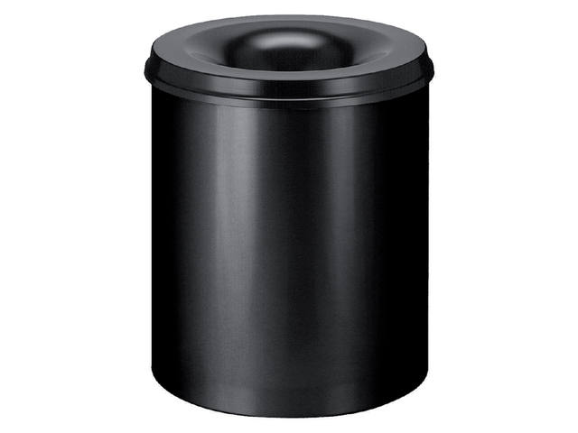 Papierbak+vlamdover Vepabins 80liter 47cm zwart