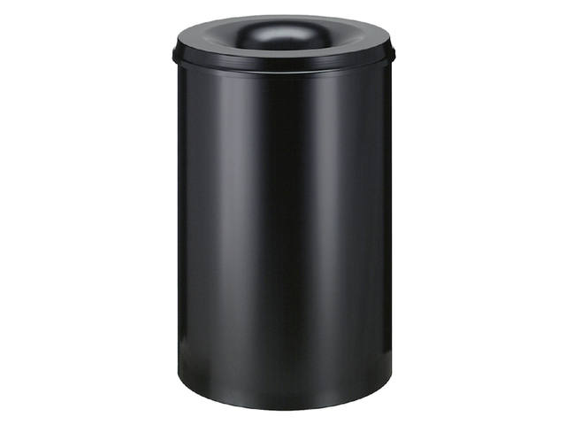 Papierbak vlamdover Vepabins 110liter zwart