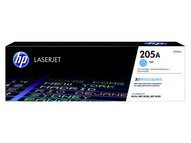 Tonercartridge HP CF531A 205A blauw