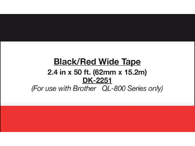 Etiket Brother DK22251 doorlopend 62mm 15m wit